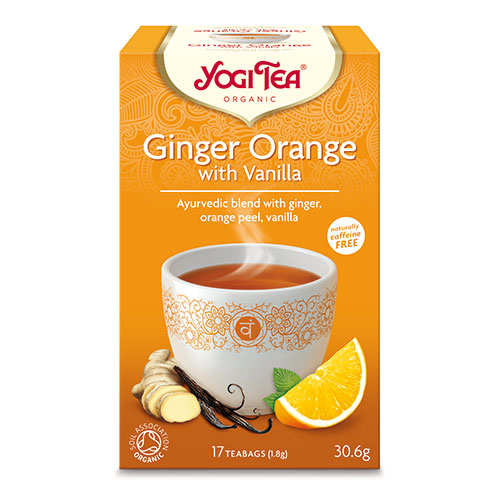 Yogi Ginger Orange M. Vanilje Te | 17 br fra Yogi på Mecindo.dk