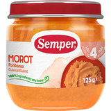 Semper Gulerodsmos 4 Mdr. | 125 g fra Semper på Mecindo.dk