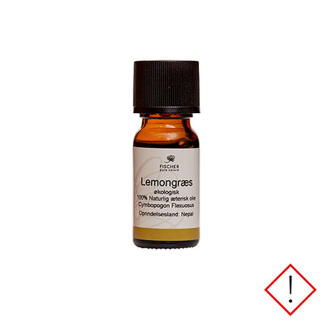 Fischer Pure Nature Lemongraesolie AEterisk Øko | 10 ml fra Fischer Pure Nature på Mecindo.dk
