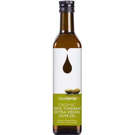 Clearspring Olivenolie Ekstra Jomfru Økologisk Tunesien | 500 ml fra Clearspring på Mecindo.dk