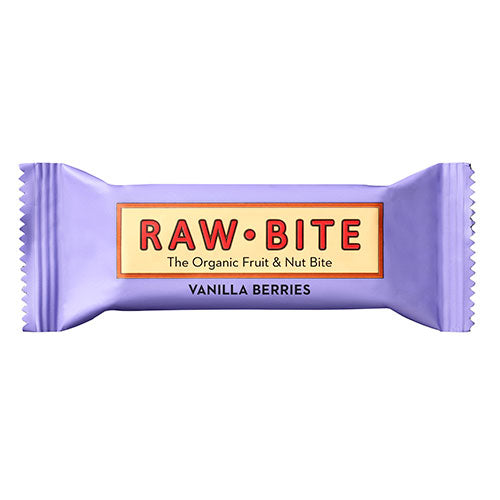 RawBite Vanilla Berries 12-pack | 50 gr fra RawBite på Mecindo.dk