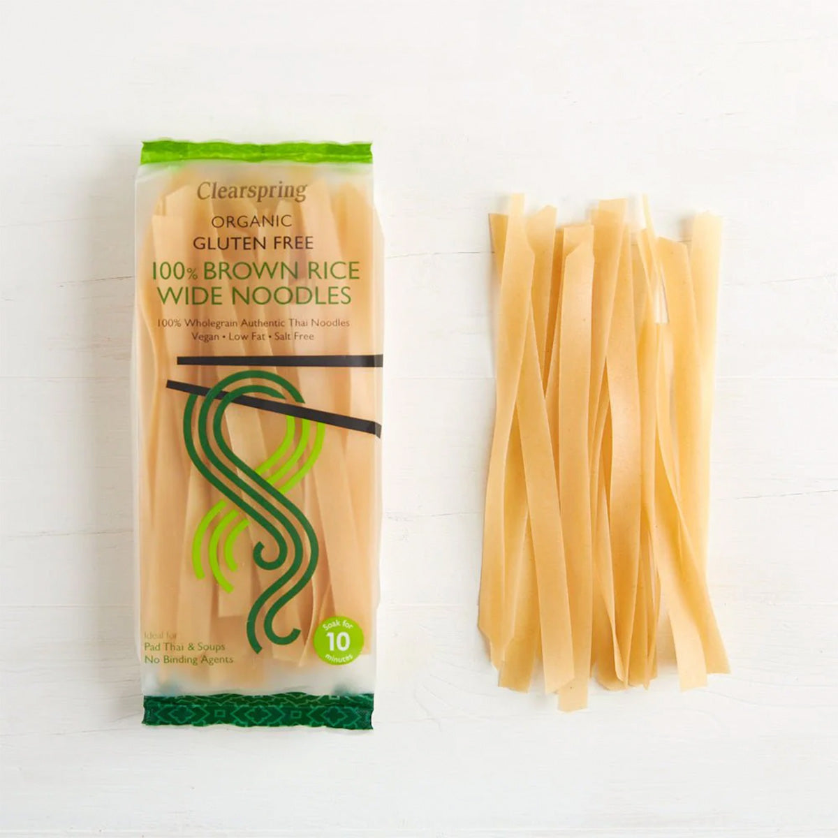 Clearspring Brune Risnudler (Brede) | 200 gr fra Clearspring på Mecindo.dk