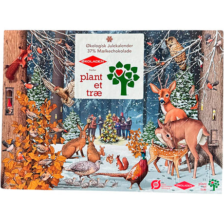 Julekalender 40% mælkechokolade Ø Plant Et Træ