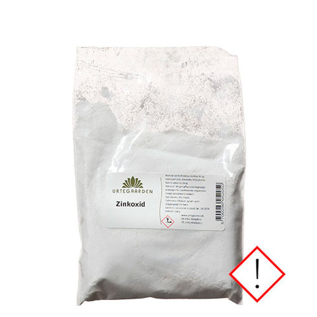 Urtegaarden Zinkoxid | 100 gr fra Urtegaarden på Mecindo.dk
