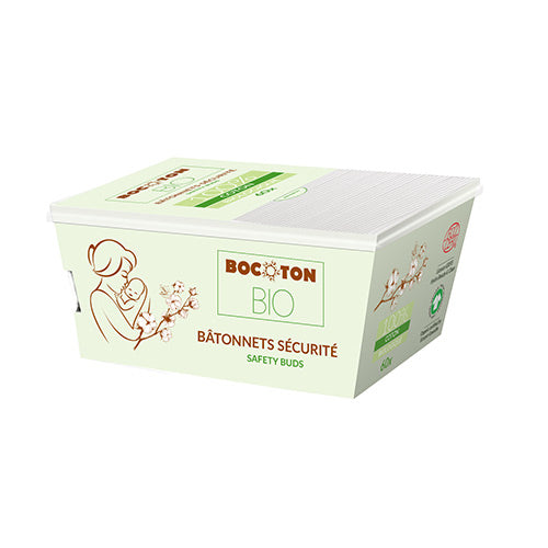 Bocoton Bio Sikkerhedsvatpinde Af Øko. Bomuld T. Baby/barn fra Bocoton Bio på Mecindo.dk