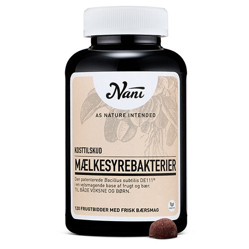 Nani Mælkesyrebakterier | 120 gummies fra Nani på Mecindo.dk