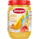 Semper Frugtpure Med Mango & Banan Fra 5 Mdr. | 190 gr
