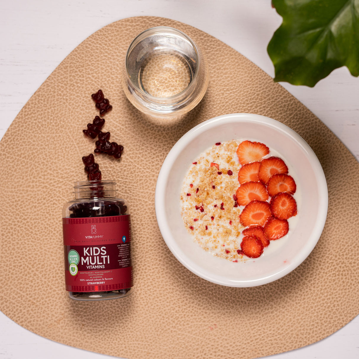 VitaYummy Kids Multivitamin Strawberry | 60 vingummier fra VitaYummy på Mecindo.dk