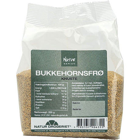 Natur-Drogeriet Bukkehornsfrø Knust | 250 gr fra Natur-Drogeriet på Mecindo.dk