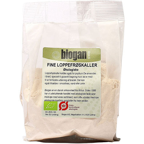 Biogan Økologiske Fine Loppefrøskaller | 200 gr fra Biogan på Mecindo.dk