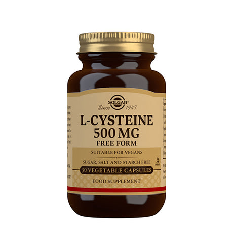 Solgar L-cystein 500 Mg Aminosyre | 30 kapsler fra Solgar på Mecindo.dk
