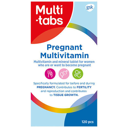 Multi-Tabs Pregnant Multivitamin | 120 Tabl. fra Multi-Tabs på Mecindo.dk