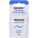 Dentotape Reach Slim Waxed 50 M | 50 mtr fra Dentotape på Mecindo.dk