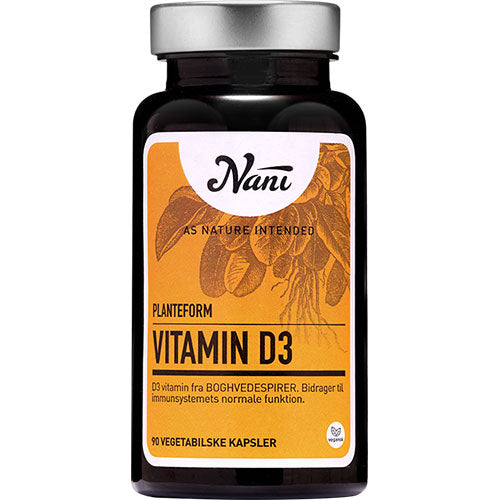 Nani Vitamin D3 På Planteform | 90 kapsler fra Nani på Mecindo.dk
