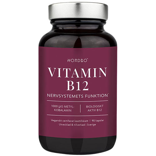 NORDBO Vitamin B12 | 90 kapsler fra NORDBO på Mecindo.dk