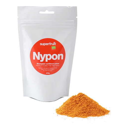 Superfruit Nypon Pulver Økologisk | 200 gr fra Superfruit på Mecindo.dk