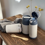 AYA&IDA Kids Straw Bottle (350 ml) | Cream Beige fra AYA&IDA på Mecindo.dk