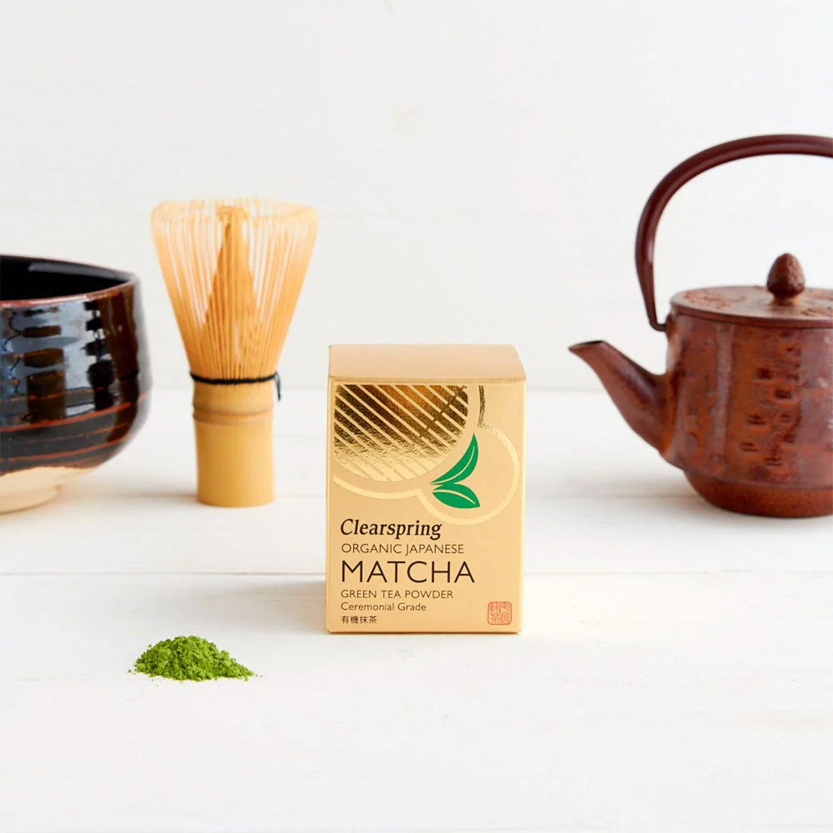 Clear Spring Match Set Køb Clearspring Ceremonial Matcha Te 30 g - Mecindo – Mecindo.dk