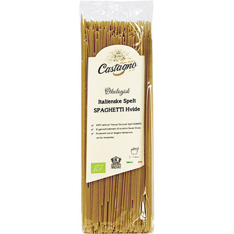 Castagno Spelt Spaghetti Hvid Økologisk | 500 gr fra Castagno på Mecindo.dk