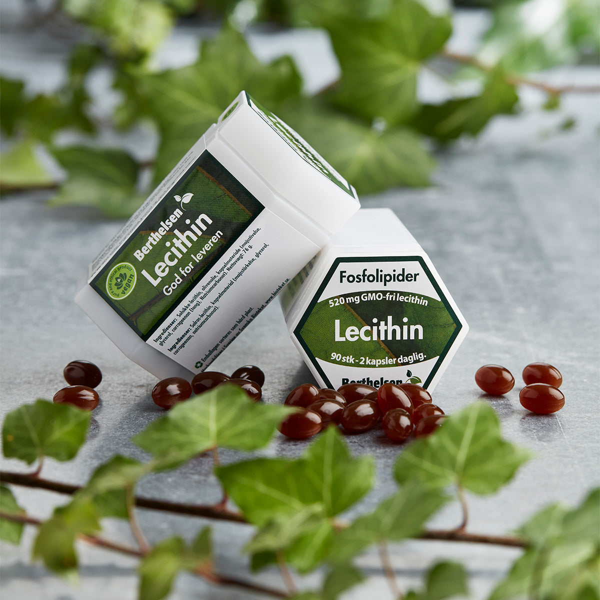 Berthelsen Lecithin | 90 kapsler fra Berthelsen på Mecindo.dk