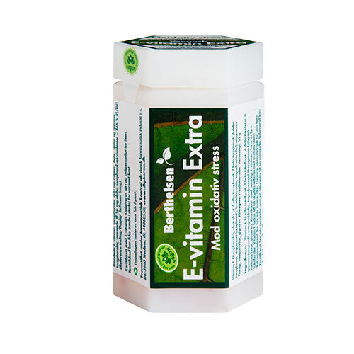Berthelsen E-vitamin Extra | 75 kapsler fra Berthelsen på Mecindo.dk