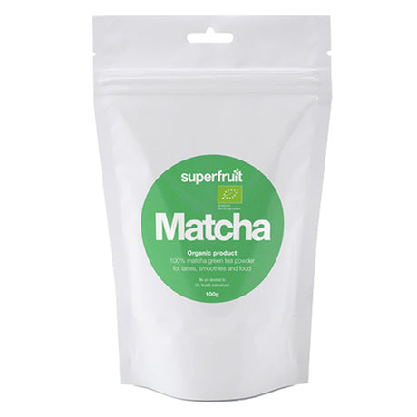 Superfruit Matcha Green Tea Powder Økologisk | 100 gr fra Superfruit på Mecindo.dk