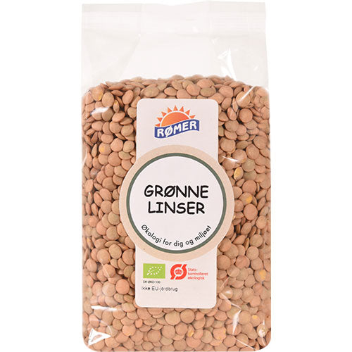 Rømer Linser Grønne Økologisk | 500 gr fra Rømer på Mecindo.dk