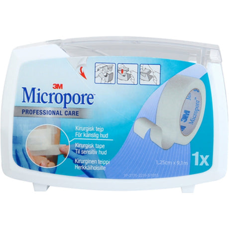 Micropore Hvid Kirurgisk Tape 10m x 2,5cm fra Micropore på Mecindo.dk