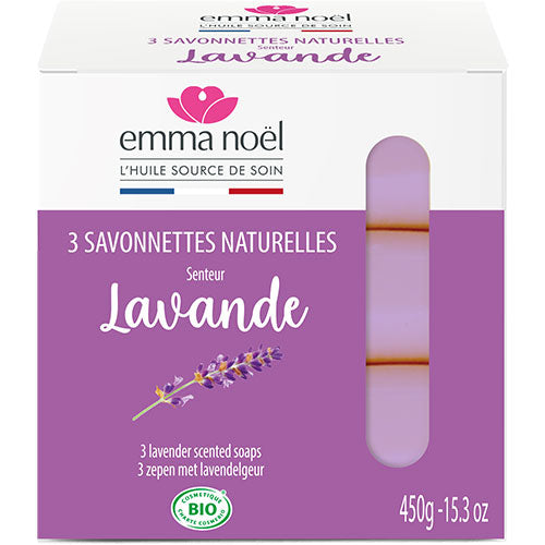 Emma Noël Lavendel Saebe 3 X 150 Gr. | 450 gr fra Emma Noël på Mecindo.dk