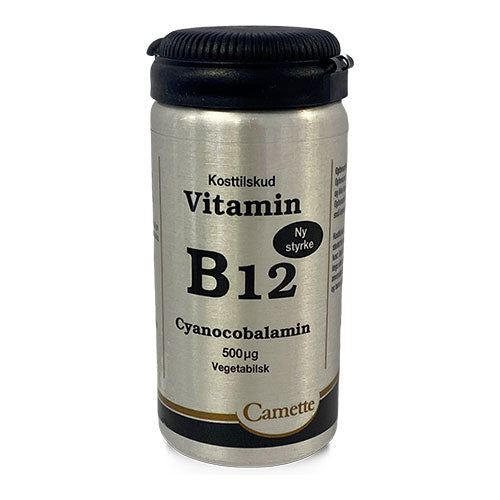 Camette B12 Vitamin 500 Mcg Cyanocobalamin | 90 Tabl. fra Camette på Mecindo.dk