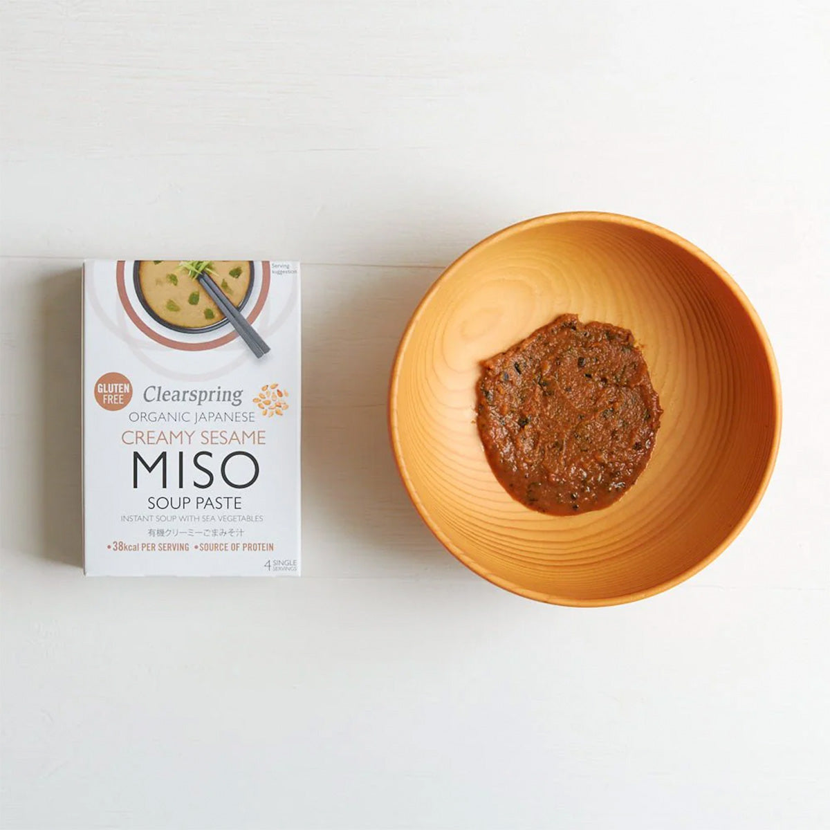 Clearspring Instant Miso Soup (60 gr) | Cremet Sesam Økologisk fra Clearspring på Mecindo.dk