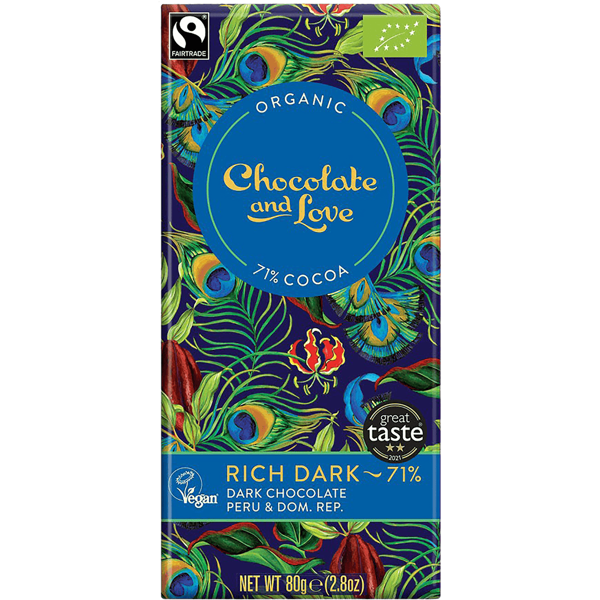 Chokolade Rich dark 71% Økologisk 