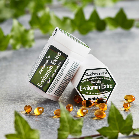 Berthelsen E-vitamin Extra | 75 kapsler fra Berthelsen på Mecindo.dk
