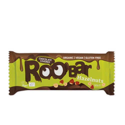 ROO'bar Choko Hasselnødde Økologisk Roobar | 30 gr fra ROO'bar på Mecindo.dk