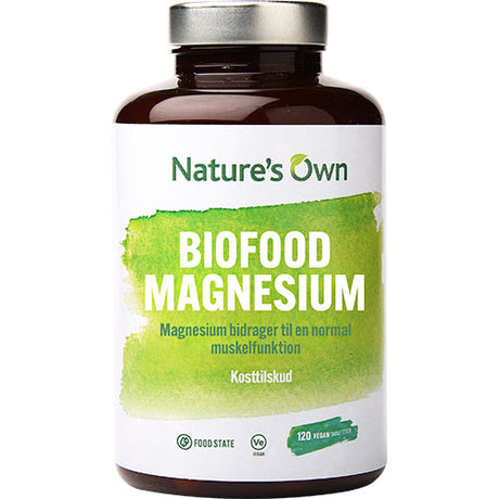 Natures Own Biofood Magnesium | 120 Tabletter