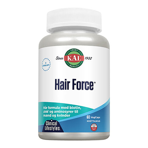 Kal Hair Force | 60 kapsler fra Kal på Mecindo.dk