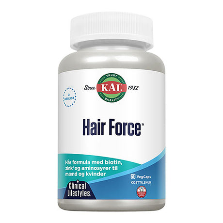 Kal Hair Force | 60 kapsler fra Kal på Mecindo.dk