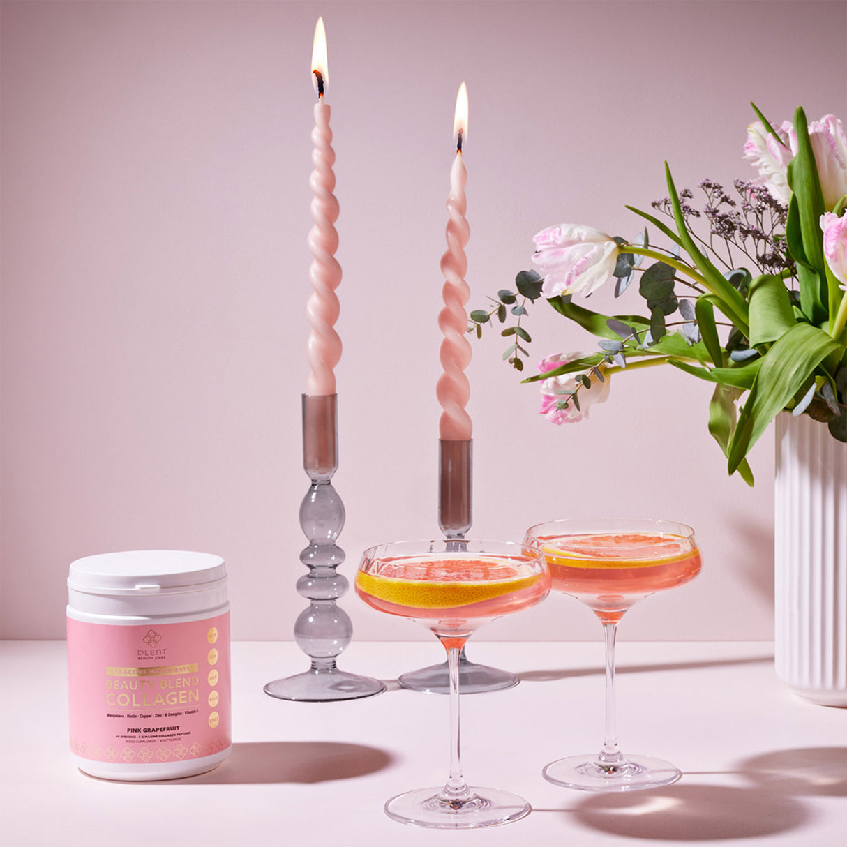 Plent Beauty Blend Collagen | Pink Grapefruit fra Plent på Mecindo.dk