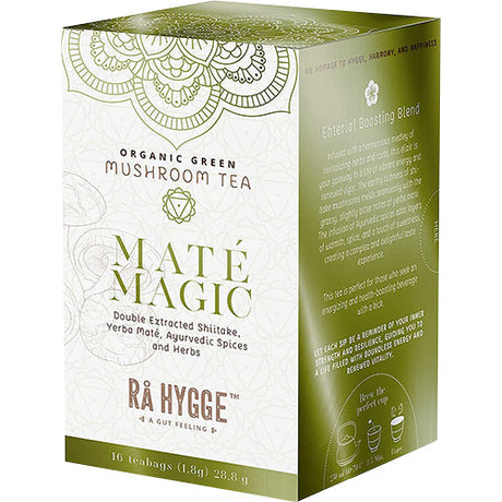 Rå Hygge Maté Magic - Shiitake Maté Tea Ø | 16 br fra Rå Hygge på Mecindo.dk