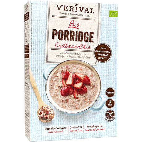 Verival Grød - Jordbaer-chia Økologisk | 350 gr fra Verival på Mecindo.dk