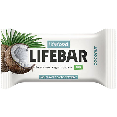 Lifebar Mini Coconut Raw Økologisk | 25 gr fra Lifefood på Mecindo.dk