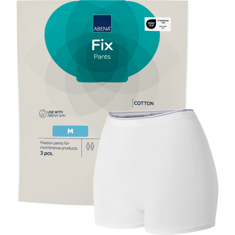 Abena Fix Pants Cotton Med Ben (3 stk) | Str. M fra Abena på Mecindo.dk