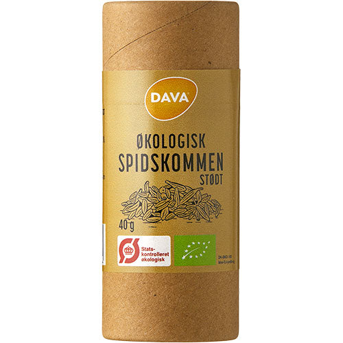 DAVA Økologisk spidskommen, stødt | 40 gr fra DAVA på Mecindo.dk