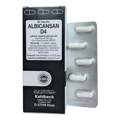 Sanum Albicansan Kapsler D4 | 20 kapsler fra Sanum på Mecindo.dk