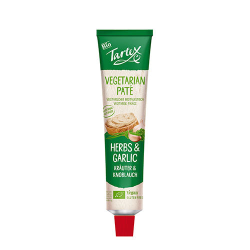 Tartex Paté M. Hvidløg & Urter Tube Økologisk | 200 gr fra Tartex på Mecindo.dk