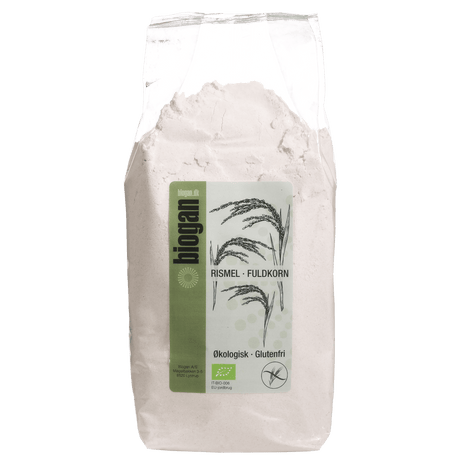 Biogan Økologisk Rismel | 1 kg fra Biogan på Mecindo.dk