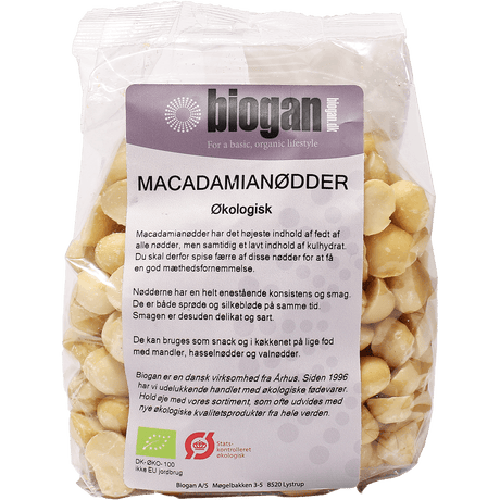Biogan Macadamianødder Rå Økologisk | 400 g fra Biogan på Mecindo.dk
