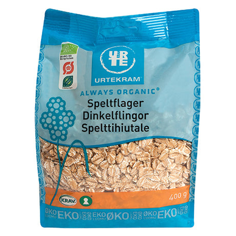Urtekram Spelt Flager Økologisk | 400 gr fra Urtekram på Mecindo.dk