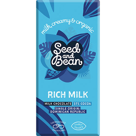 Seed & Bean Maelkechokolade 37% Økologisk | 75 gr fra Seed & Bean på Mecindo.dk