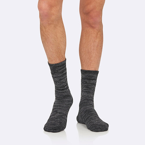 Boody Men´s Work Boot Socks Gråmeleret | Str. 45-50 fra Boody på Mecindo.dk